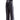 Pantalon full contact KWON noir blanc satin, bandes latérales cousues, coupe kickboxing K1 kicks hauts