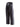 Pantalon full contact KWON noir blanc satin, bandes latérales cousues, coupe kickboxing K1 kicks hauts