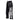 Pantalon full contact Visual noir Metal Boxe satin léger bande latérale pour compétition